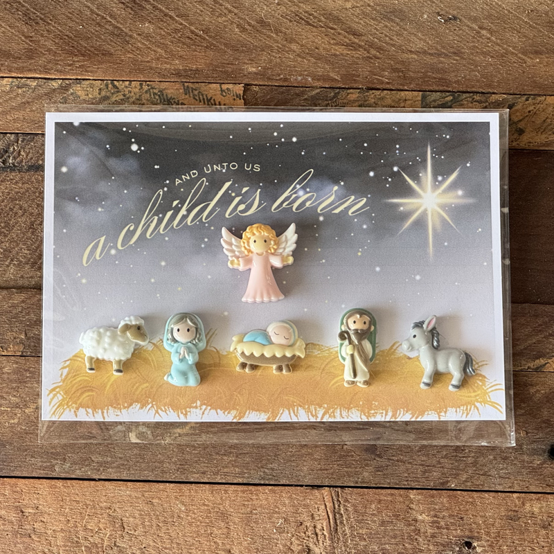 Boutique Unique - Unto Us Is Born Nativity Figurine Set
