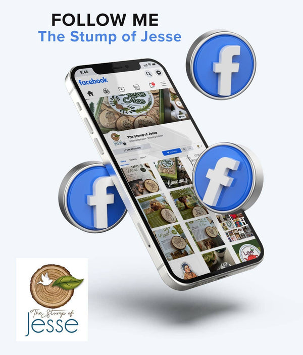 The Stump of Jesse - St. Joseph Pray For Us Catholic Sticker