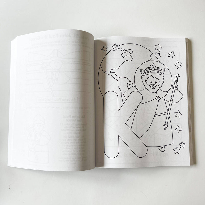 The Little Rose Shop - Catholic ABC Preschool Kindergarten Activity Workbook