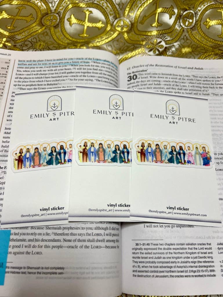 Emily S Pitre Art - Many Marys Sticker