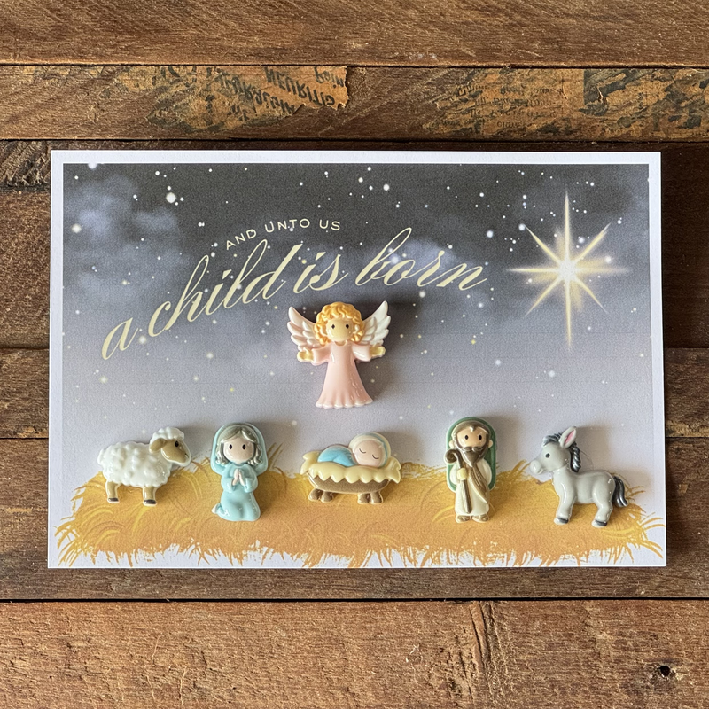 Boutique Unique - Unto Us Is Born Nativity Figurine Set