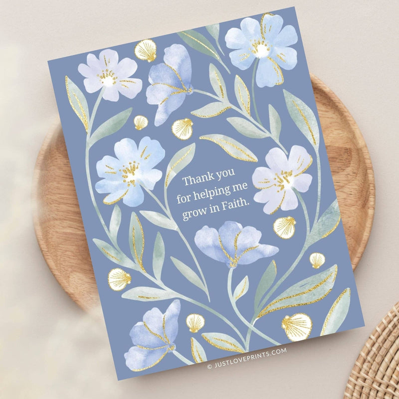 Just Love Prints - Catholic Stickers & Gifts - Godparent Greeting Card