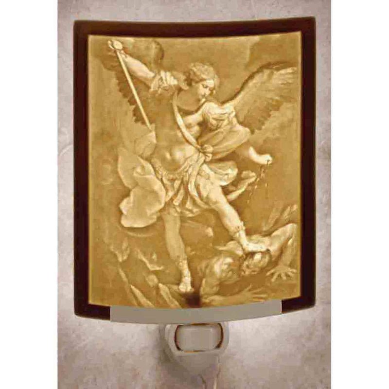 The Porcelain Garden Inc. - St Michael Porcelain Lithophane Night Light