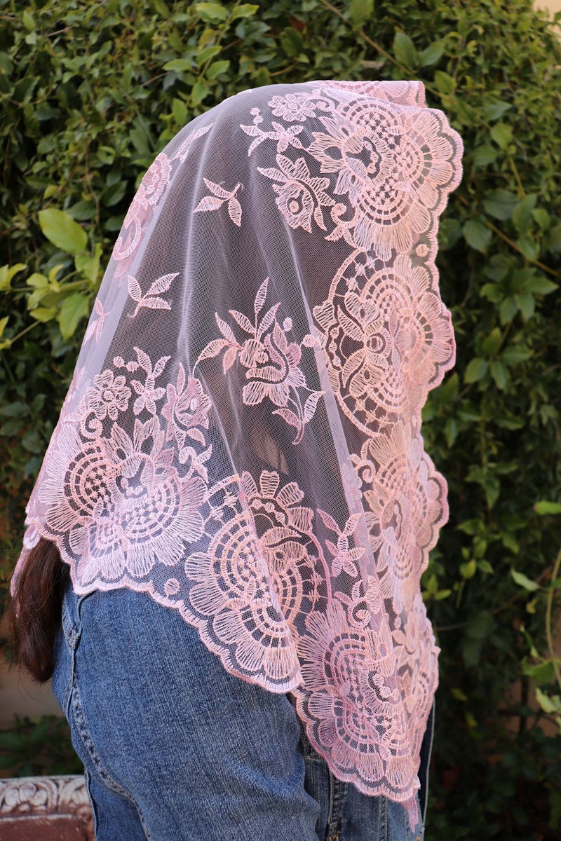 Dusty Rose Eva Veil