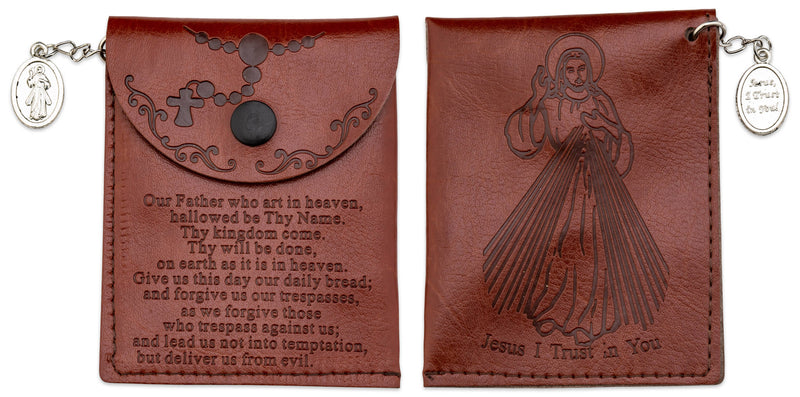 H.J. SHERMAN COMPANY, INC. - Rosary Case-Divine Mercy-Brn