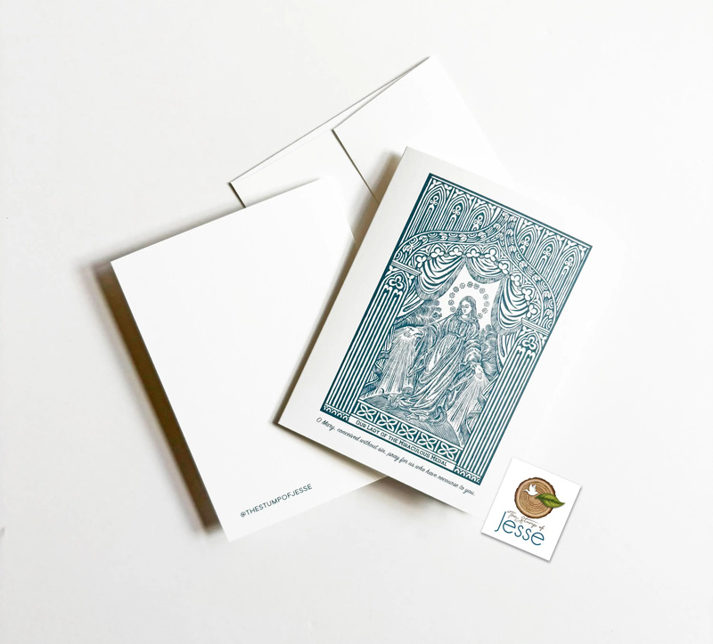 The Stump of Jesse - Our Lady of the Miraculous Medal Greeting Card I Gift