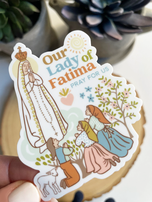 The Stump of Jesse - Our Lady of Fatima Sticker I Catholic Gift