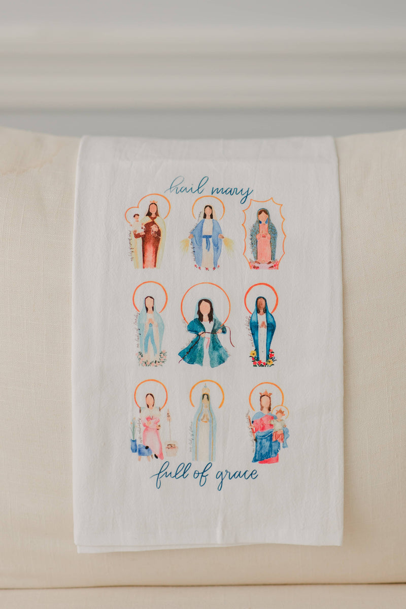 Emily S Pitre Art - Many Marys Tea Towel