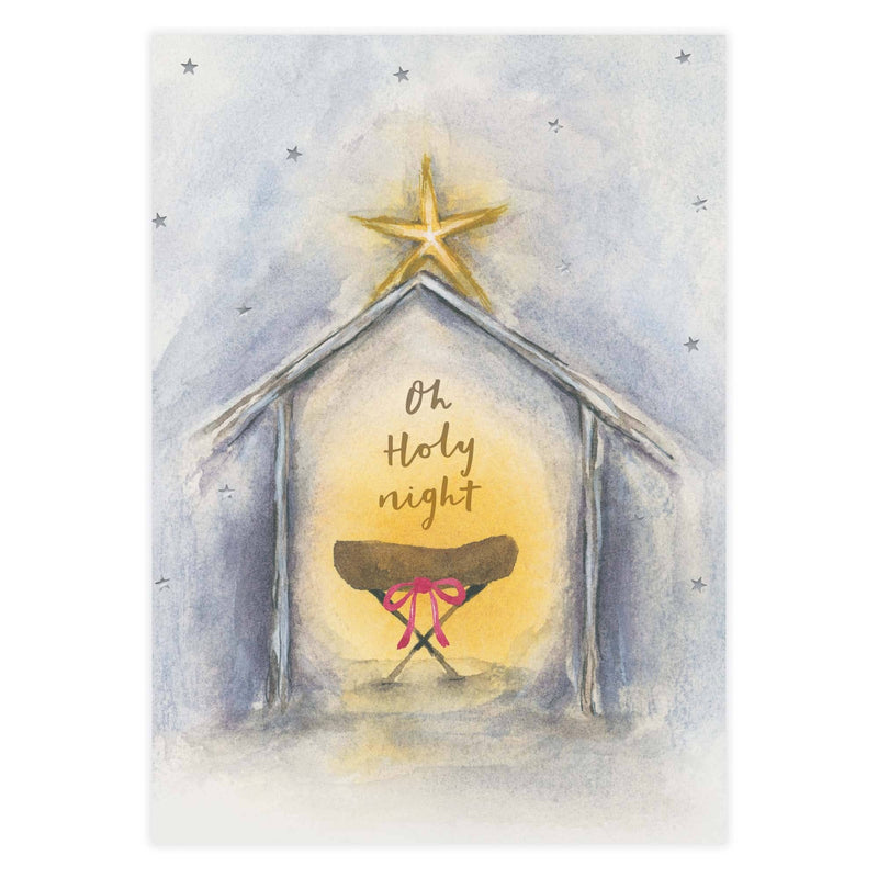 Crown Point Graphics - Crown Point Graphics Oh Holy Night Boxed Christmas Cards, 26 Count