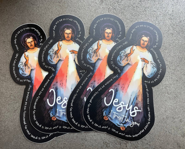 The Stump of Jesse - Divine Mercy Jesus Catholic Sticker