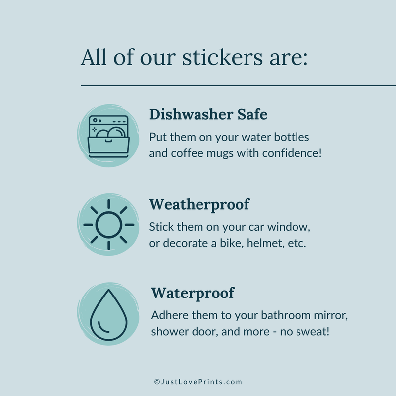 Just Love Prints - Mini Masculine St. Benedict Medal Sticker Sheet