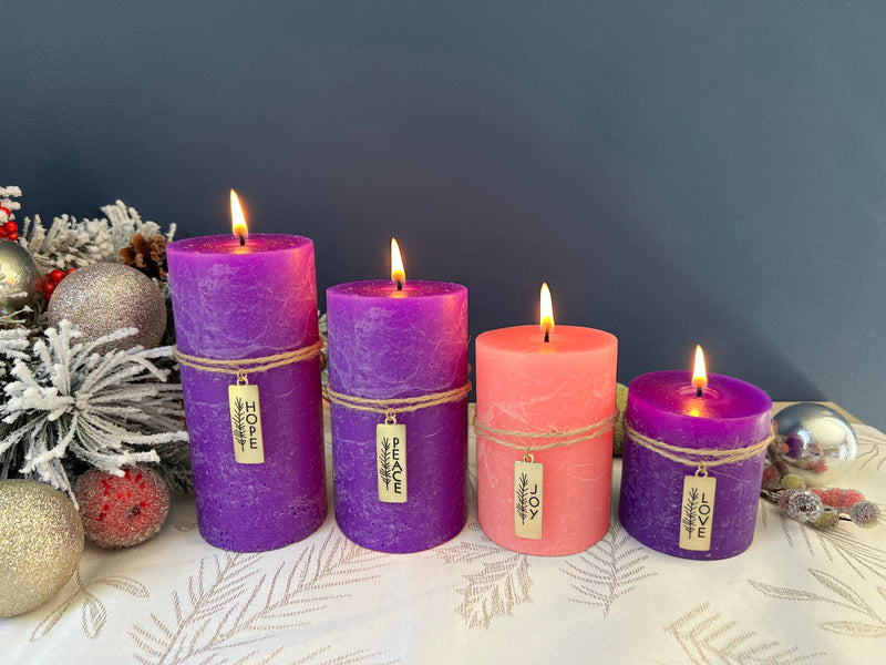 Abbey + CA Gift - Charm Advent Pillar Candles