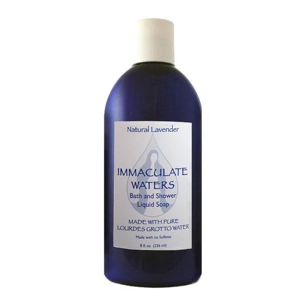Immaculate Waters Natural Lavender Bath & Shower Liquid Soap from Lourdes Water