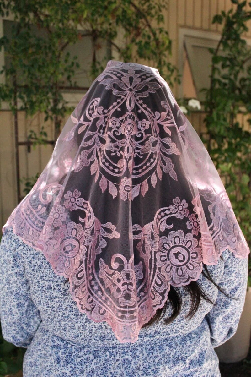 Pale Pink Lilian Veil