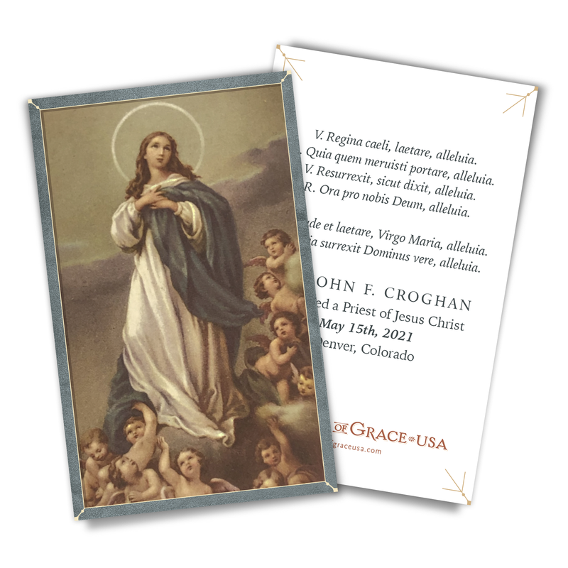 Custom Designed Holy Cards