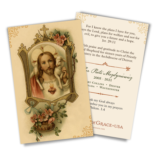 Custom Designed Holy Cards