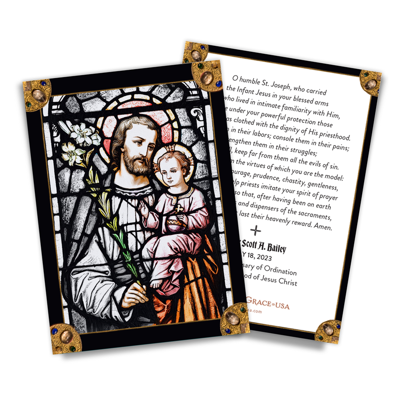 Custom Designed Holy Cards
