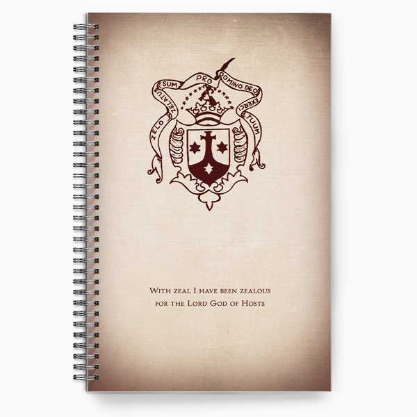 Carmelite Shield - "With Zeal" Writing Journal