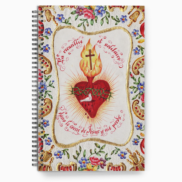 Birds & Sacred Heart Writing Journal