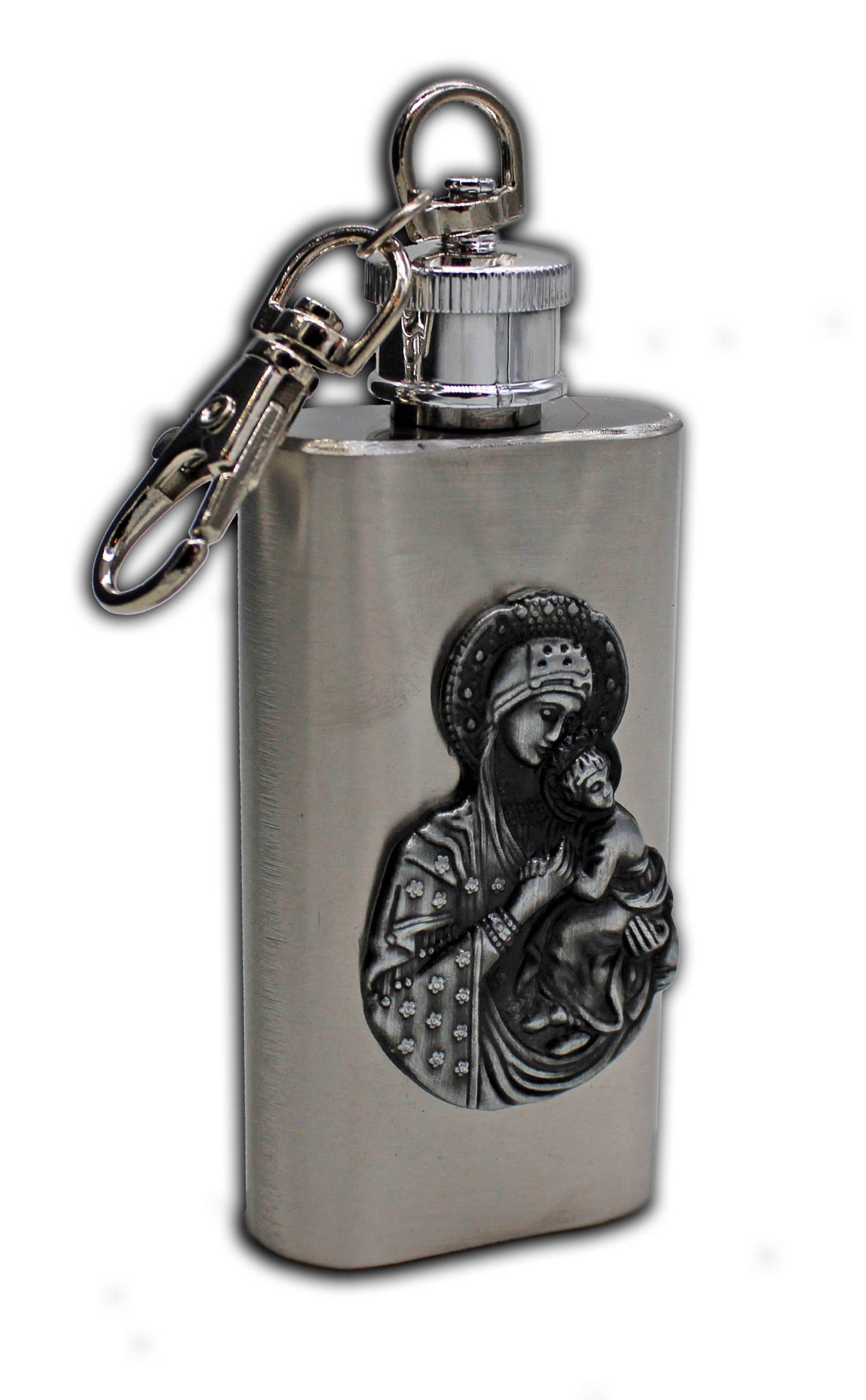 Oremus Mercy - Madonna and Child - Flask               (2 oz)
