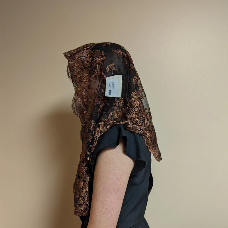 Coffee on Black Eva Veil