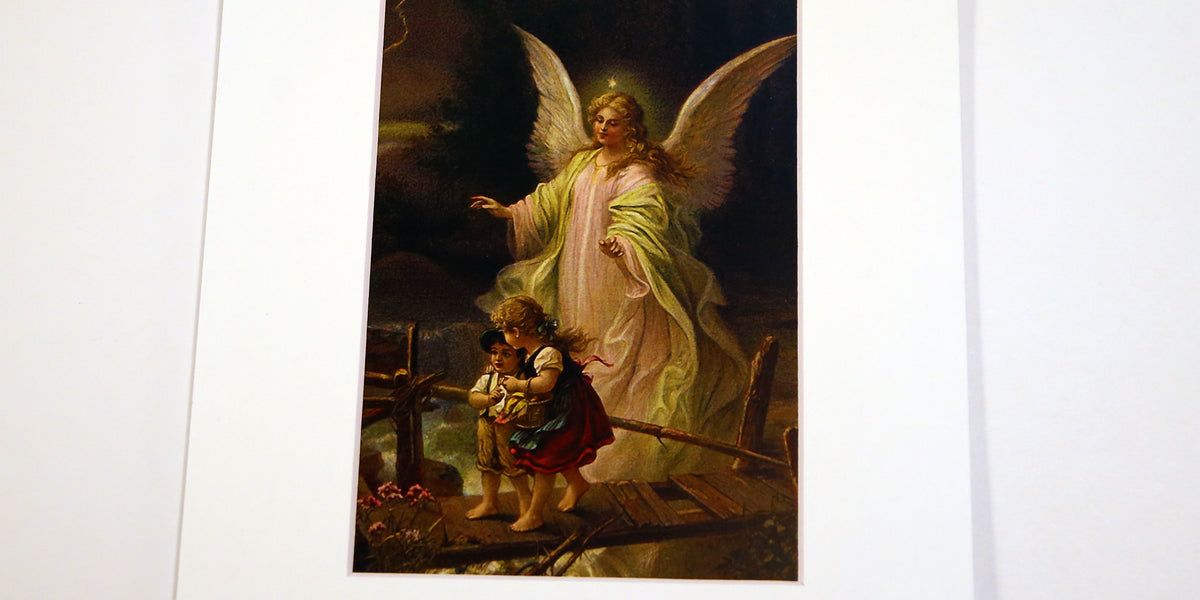 Guardian Angel with Children on Bridge Print 5X7 — Full of Grace USA