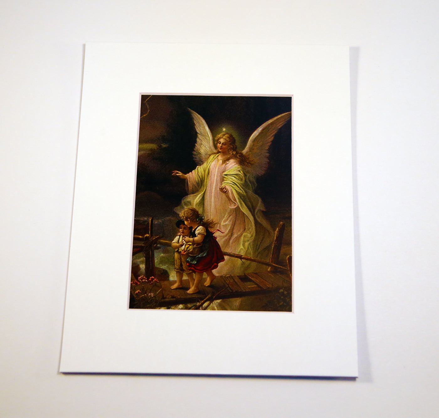 Guardian Angel With Children On Bridge Print 5X7   GUARDI 2 1400x 