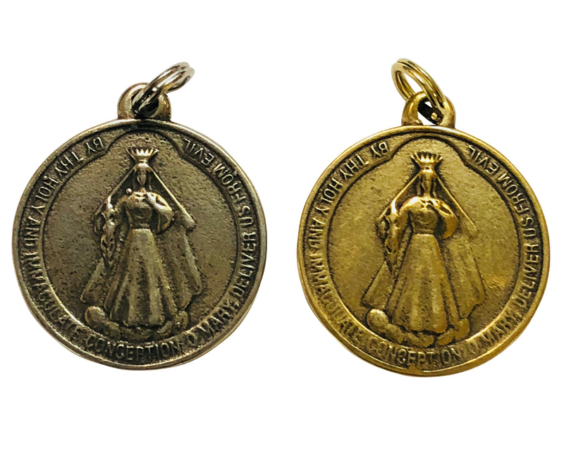 Our Lady of America (front), Christian Family/Blessed Trinity (back) Medal