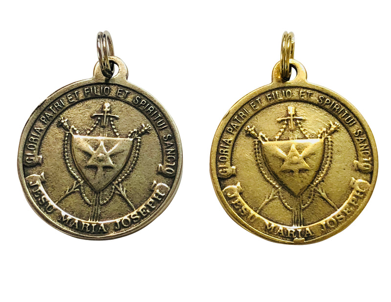 Our Lady of America (front), Christian Family/Blessed Trinity (back) Medal