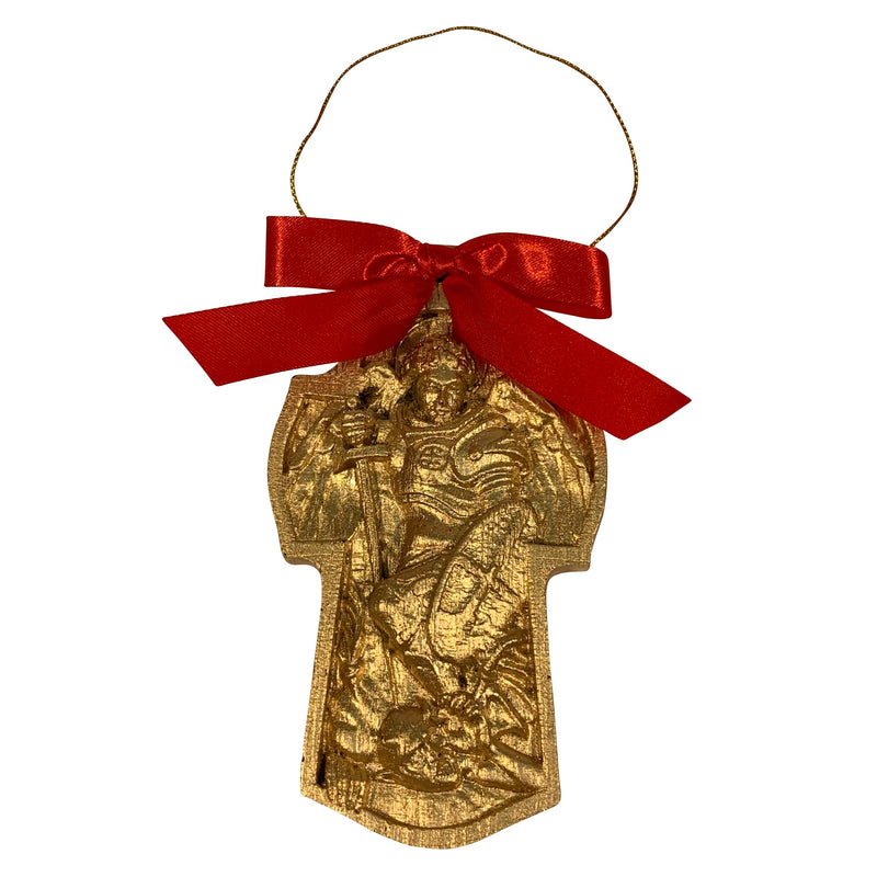 St. Michael the Archangel Cross Christmas Ornament