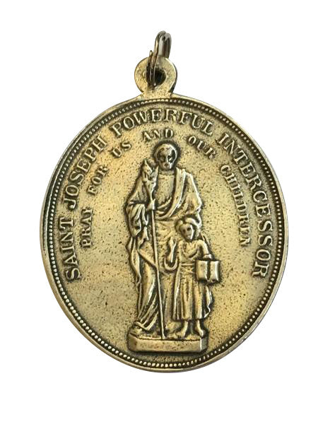 St. Joseph Powerful Intercessor Medal, Pieta (back)