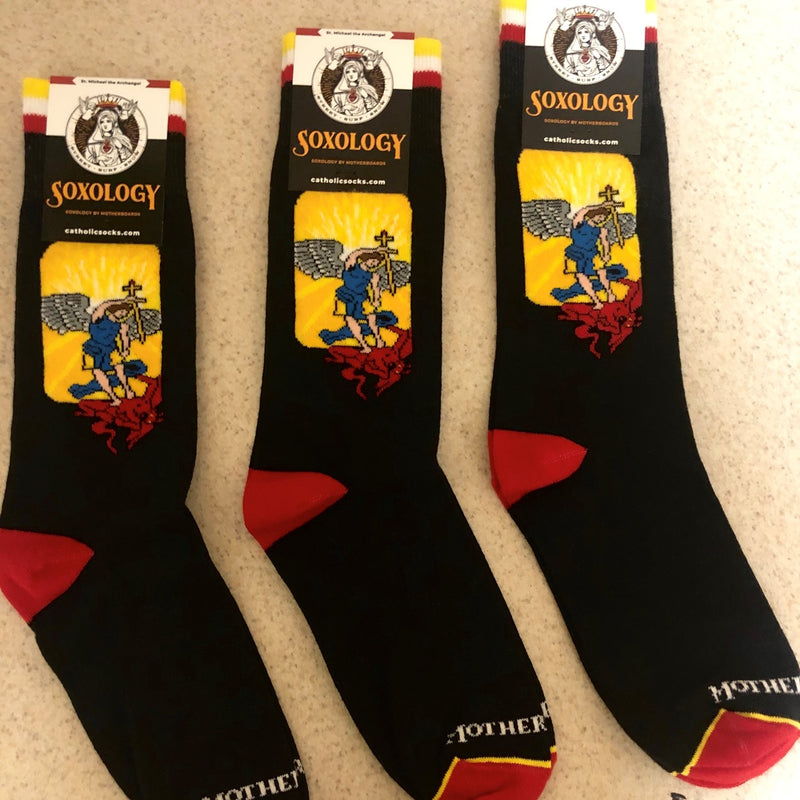 St. Michael the Archangel Socks
