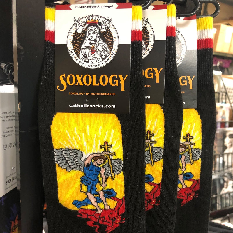 St. Michael the Archangel Socks