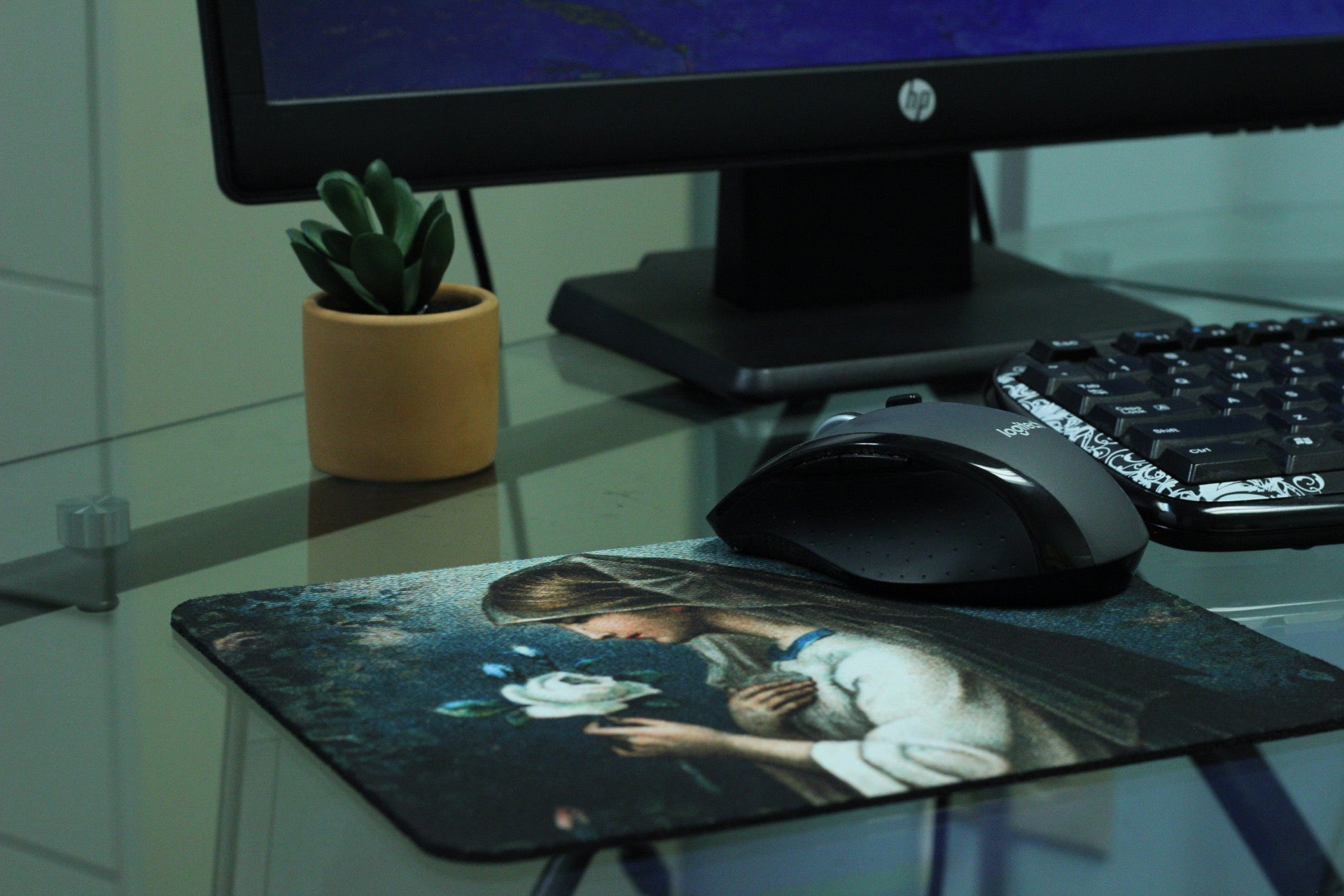 Our Lady of the Mystical Rose Mouse Pad