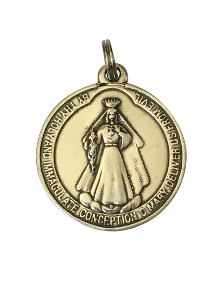 Our Lady of America (front), Christian Family/Blessed Trinity (back) Medal