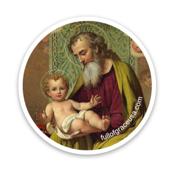 St. Joseph & Jesus Sticker Decal