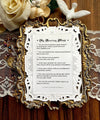 The Holy Mass baroque paper lace holy card