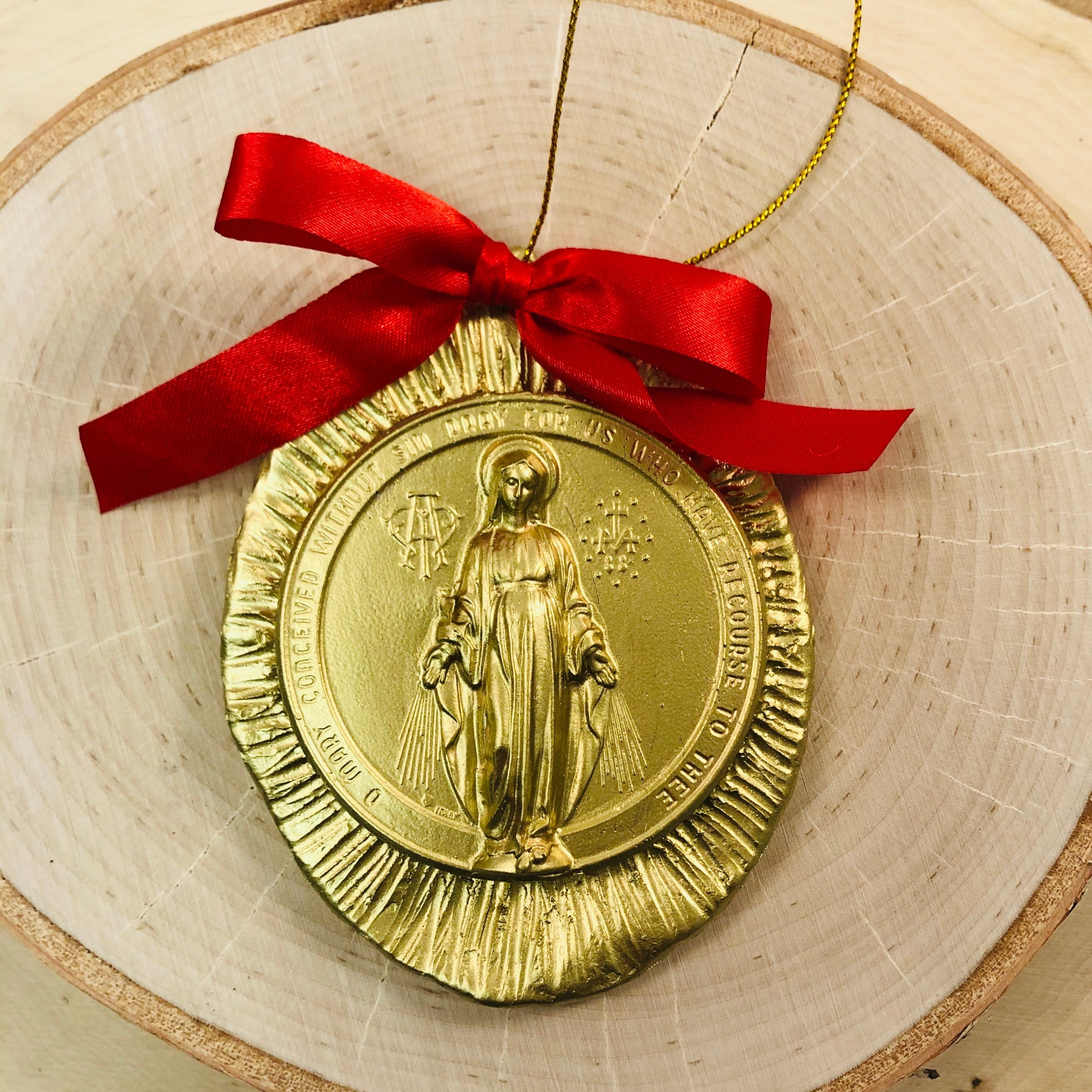 The Miraculous Medal (Oval) Ornament