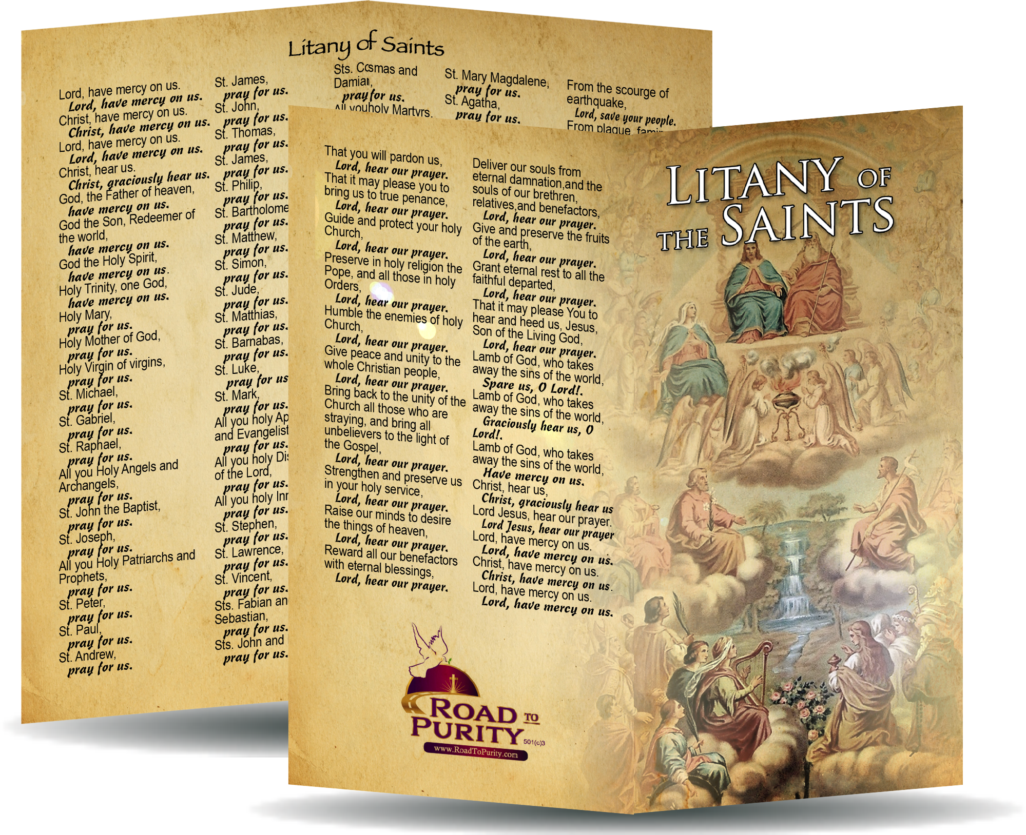 Litany of the Saints Card