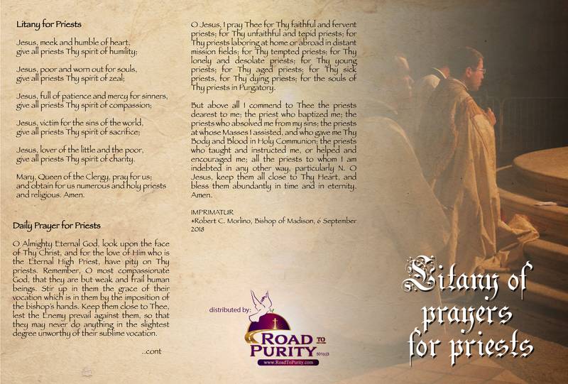 Litany of Prayers for Priests