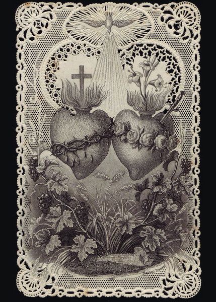 Sacred Heart of Jesus/Immaculate Heart of Mary Print 5X7 — Full of