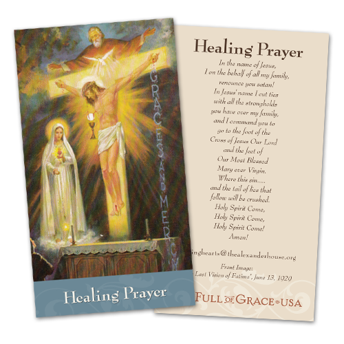 Healing Prayer Card