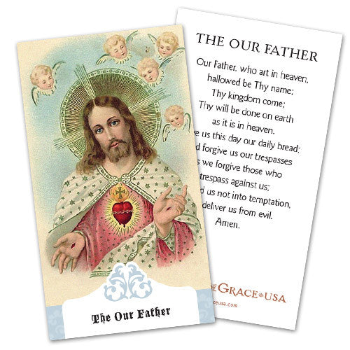 The Our Father Holy Cards