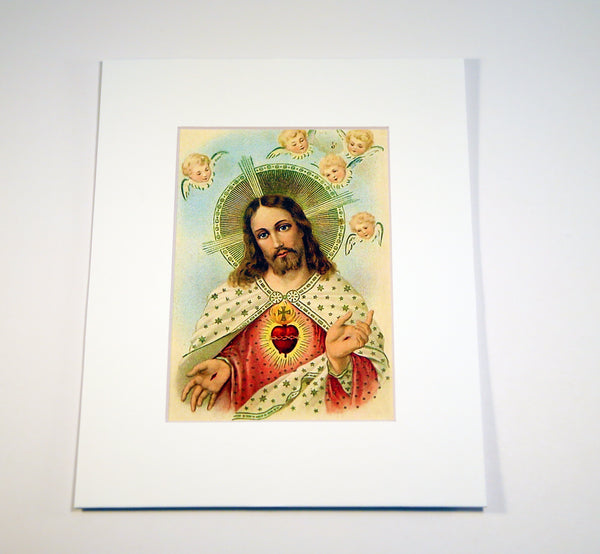 Jesus with Angels Print 5X7