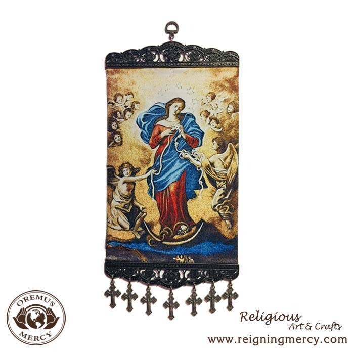 Oremus Mercy - Icon – Our Lady undoer of Knots      (8″ x 18