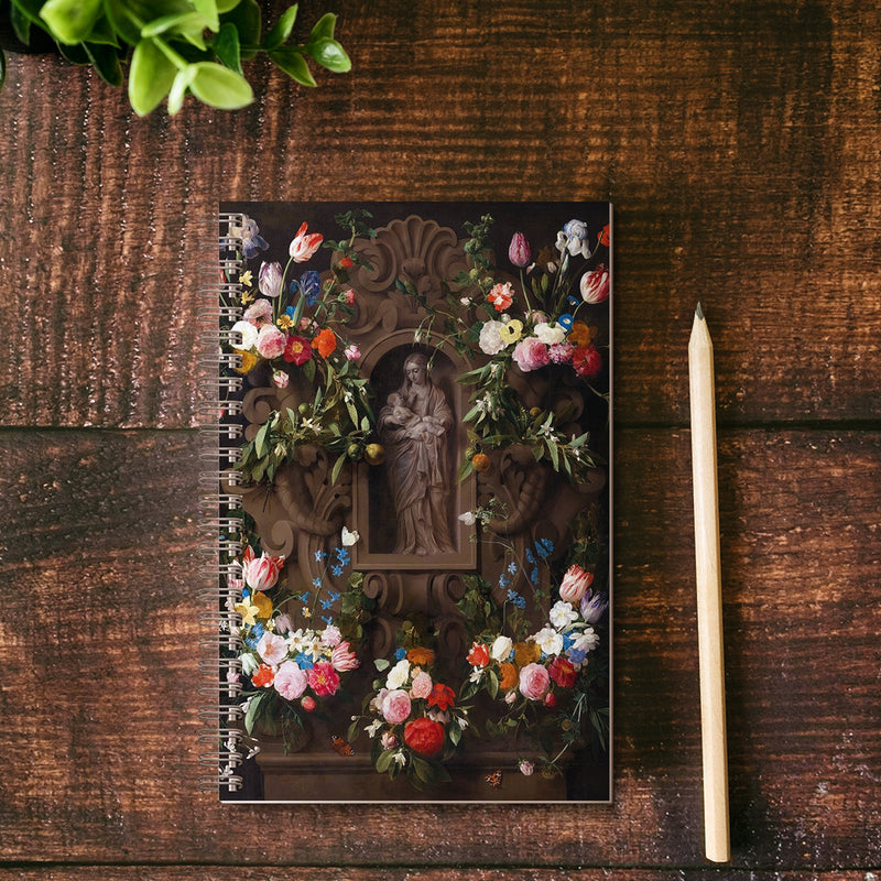 Garland of Marian Flowers Writing Journal.