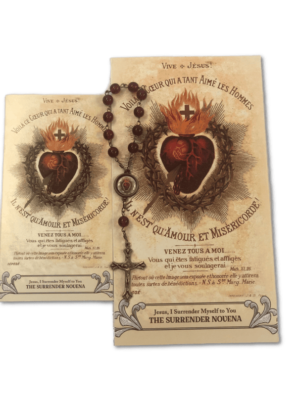 Surrender Novena Bronze Chaplet & Surrender Novena Holy Card