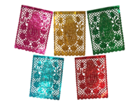 Guadalupe Papel Picado Banner, Mylar